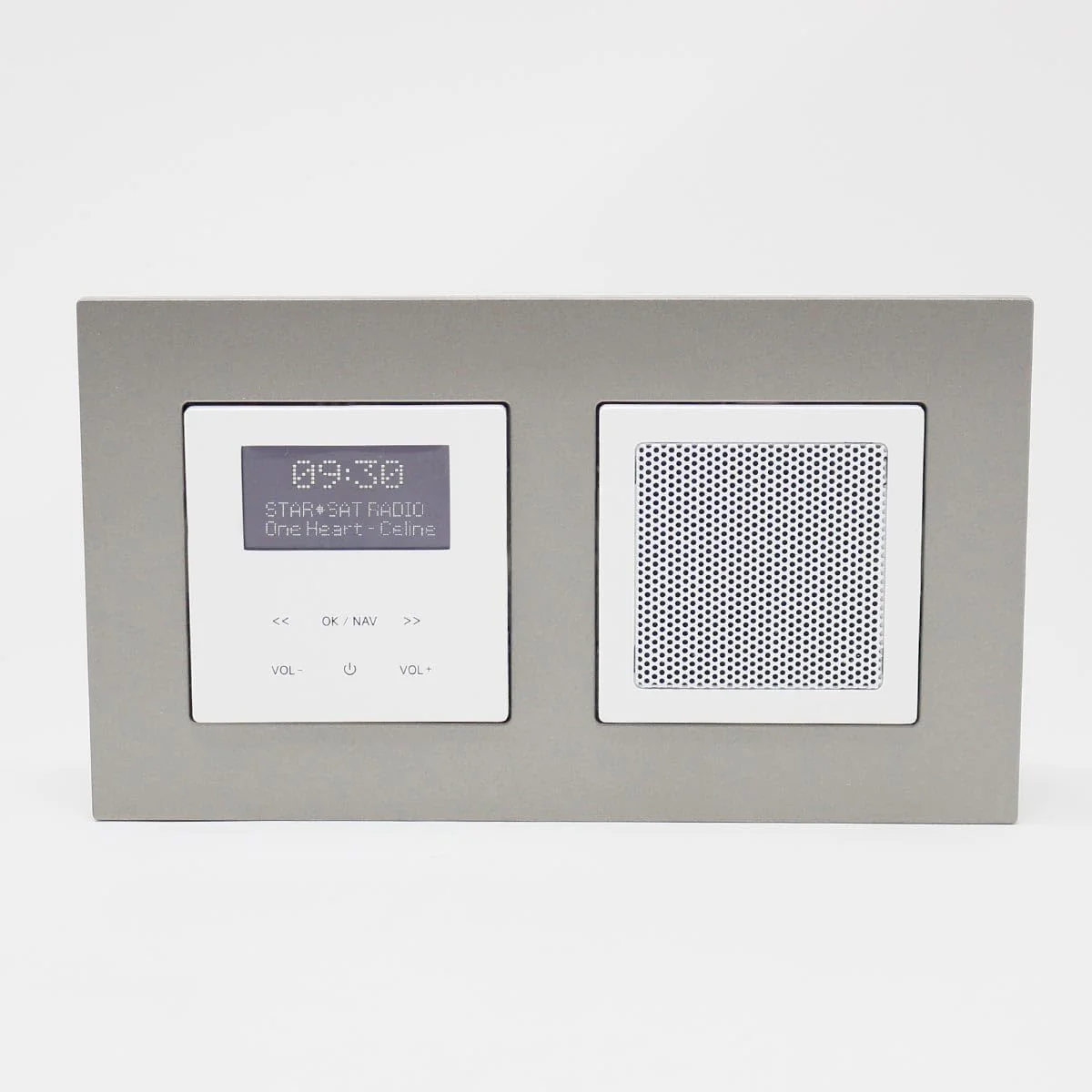 LOGIQ Unterputz Radio mit 2W RMS Lautsprecher, DAB+, UKW und Bluetooth, OLED-Display, Weck- und Slee - Image 3
