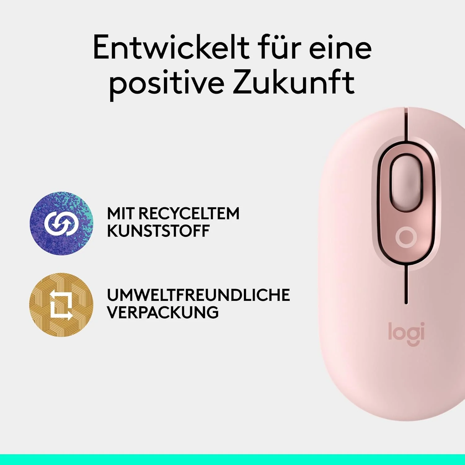 Logitech POP Mouse, kompakte und Mobile kabellose Bluetooth-Maus mit programmierbaren Tasten und lei - Image 8