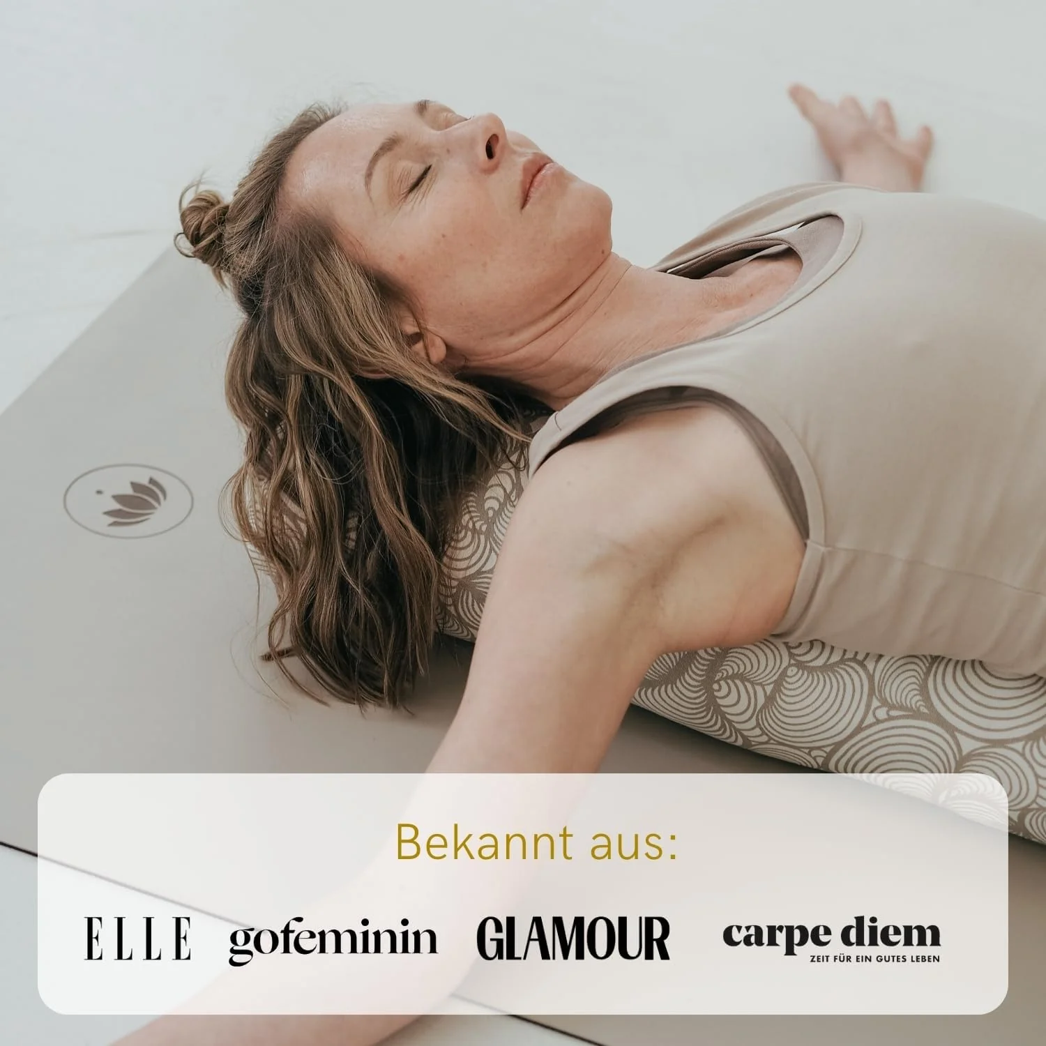 Lotuscrafts® Bolster Yoga Nackenrolle für Yin Yoga, 100% Kapok Füllung, Bezug aus Baumwolle waschbar - Image 7