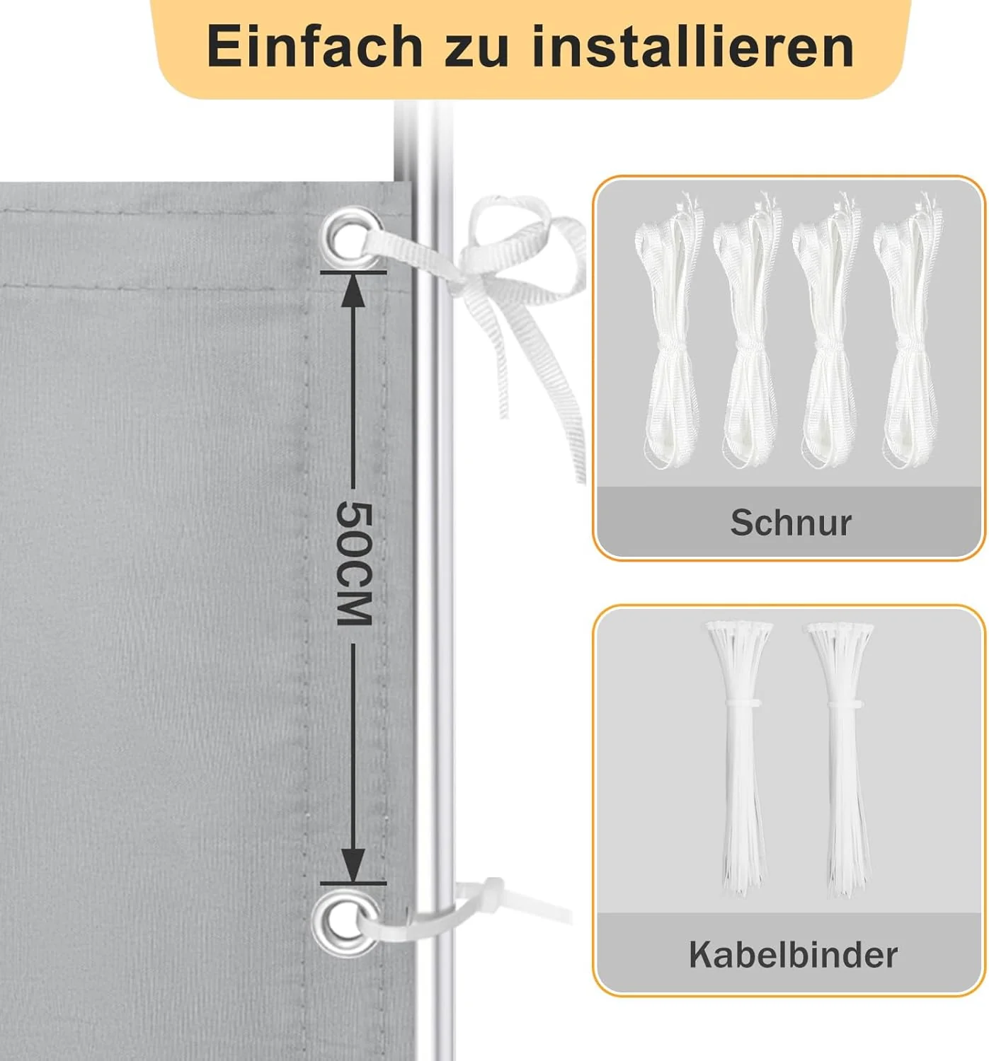 LOVE STORY Sonnenschutzt Sonnensegel,1x2m Rechteckig Schattennetz mit Ösen, Wasserdichter Polyester - Image 4