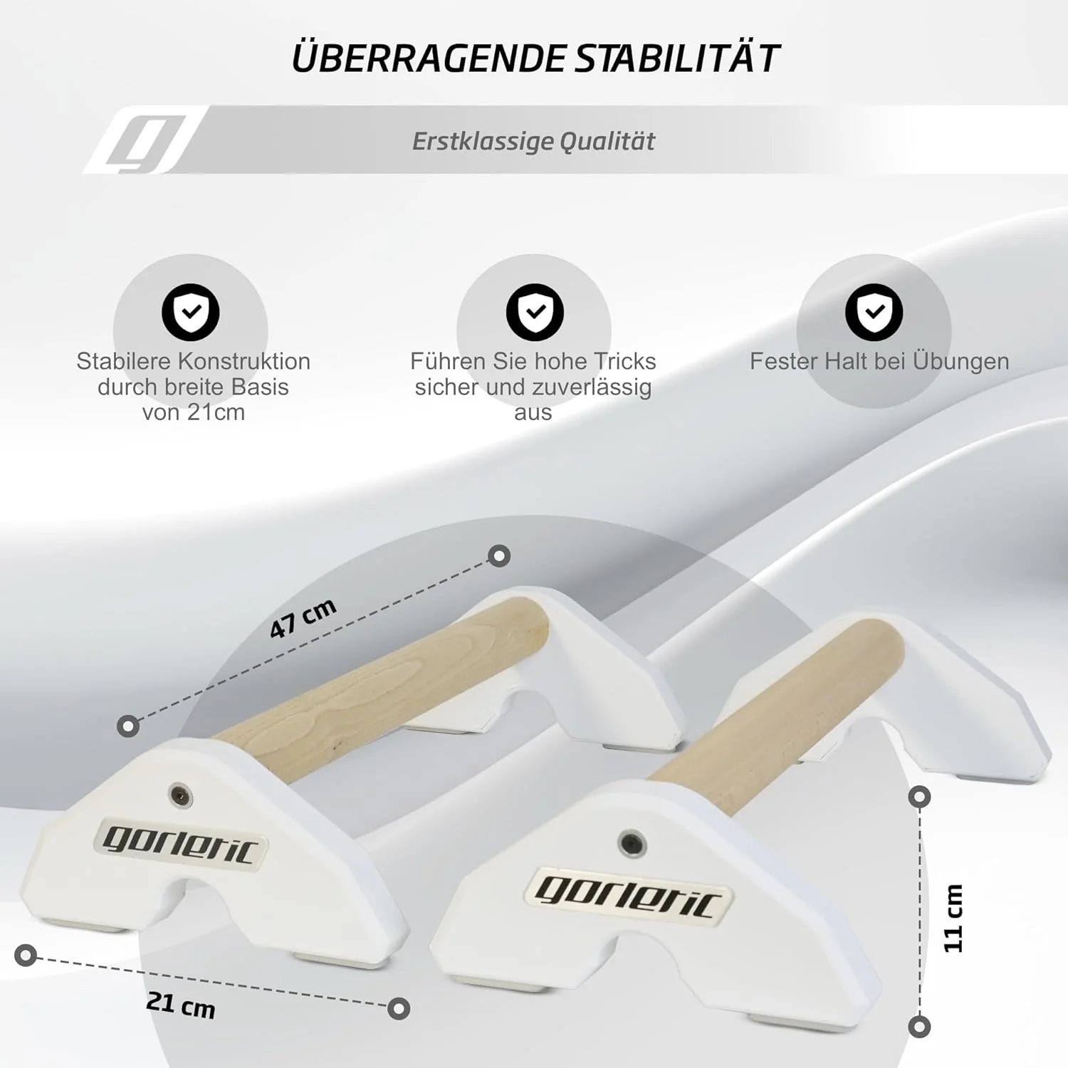 LowFit PRO Gorletic Calisthenics Parallettes - Gymnastik Parallettes, einfacher Transport, Athleten - Image 5