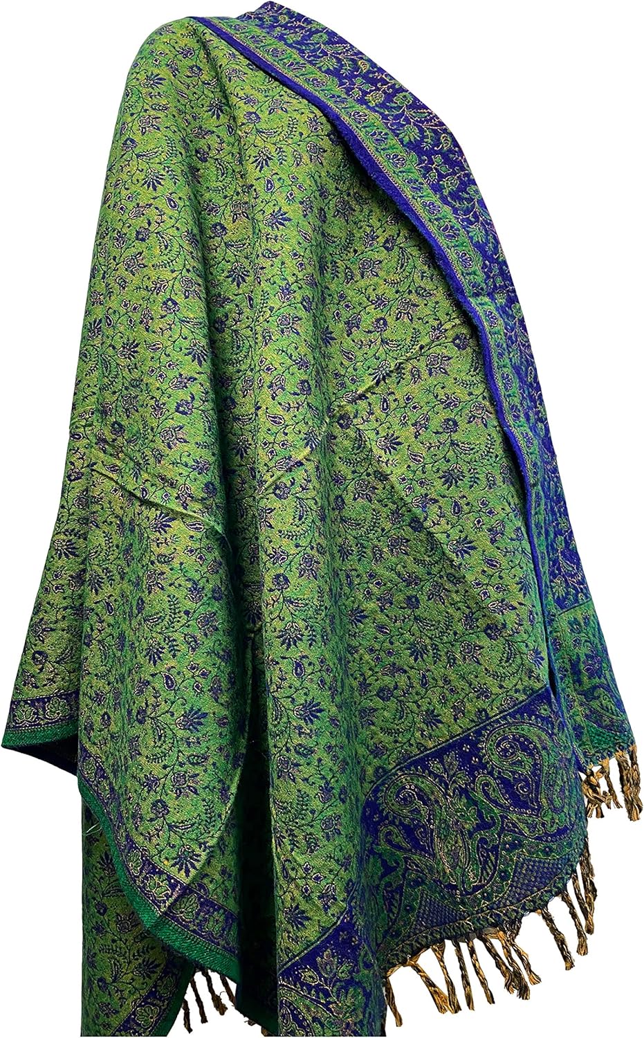 Luxuriöser Schal aus Yakwolle, handgefertigt, mit Blumenmuster, bequem, weich, Unisex, Reisewickel, - Image 5