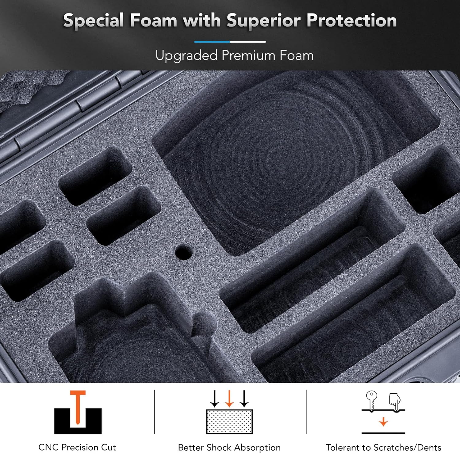 Lykus Titan AA100 Wasserdicht Tasche/Koffer/Case für Antigravity A1 Drone Bundles,Unterstützt 7 Akku - Image 4