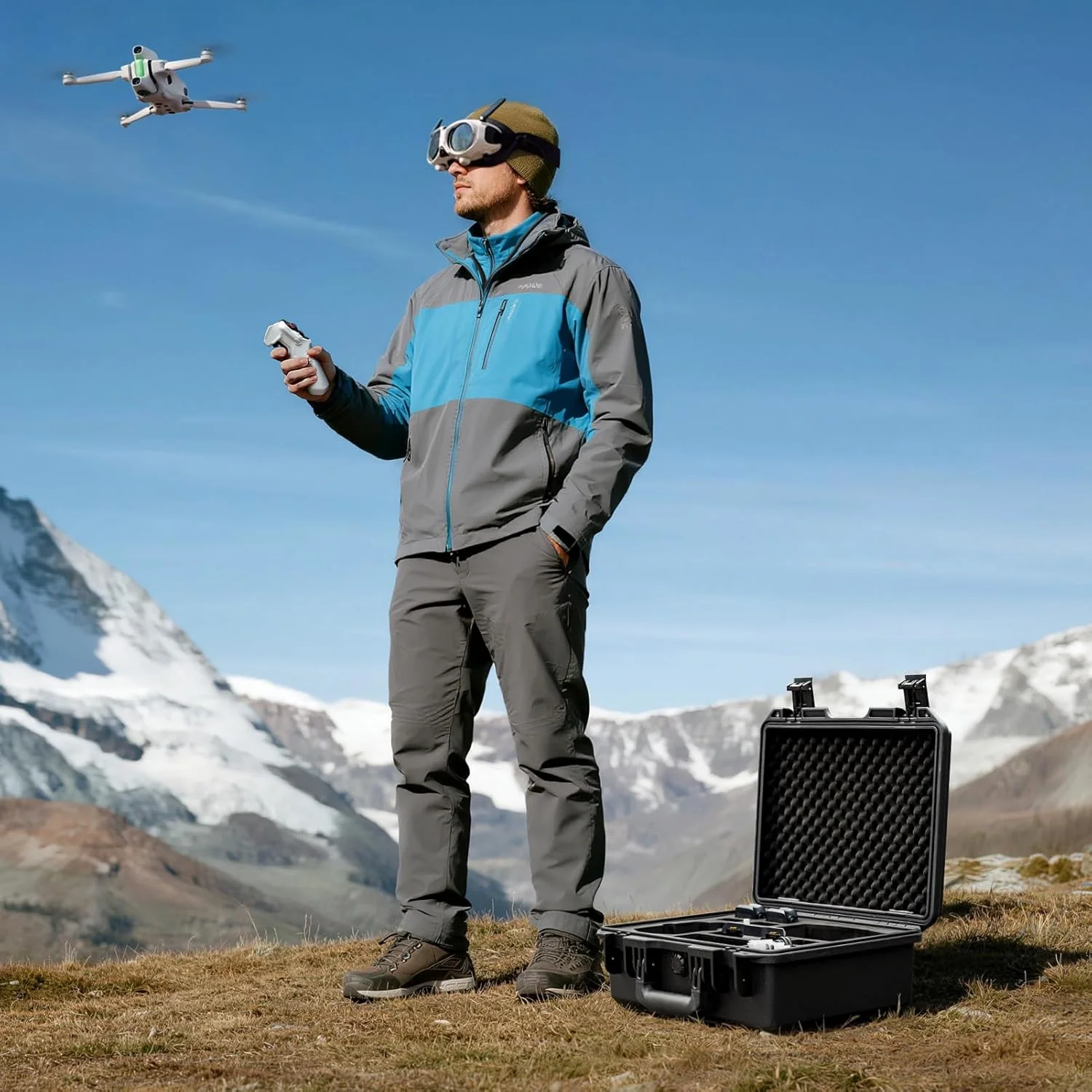 Lykus Titan AA100 Wasserdicht Tasche/Koffer/Case für Antigravity A1 Drone Bundles,Unterstützt 7 Akku - Image 6
