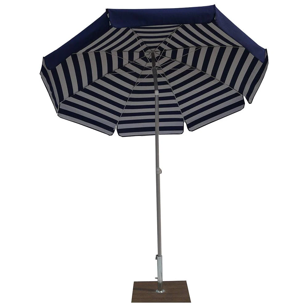 Maffei Art 181 Venezia Sonnenschirm rund Baumwolle Duplex Durchmesser 200 cm Made in Italy blau, bla