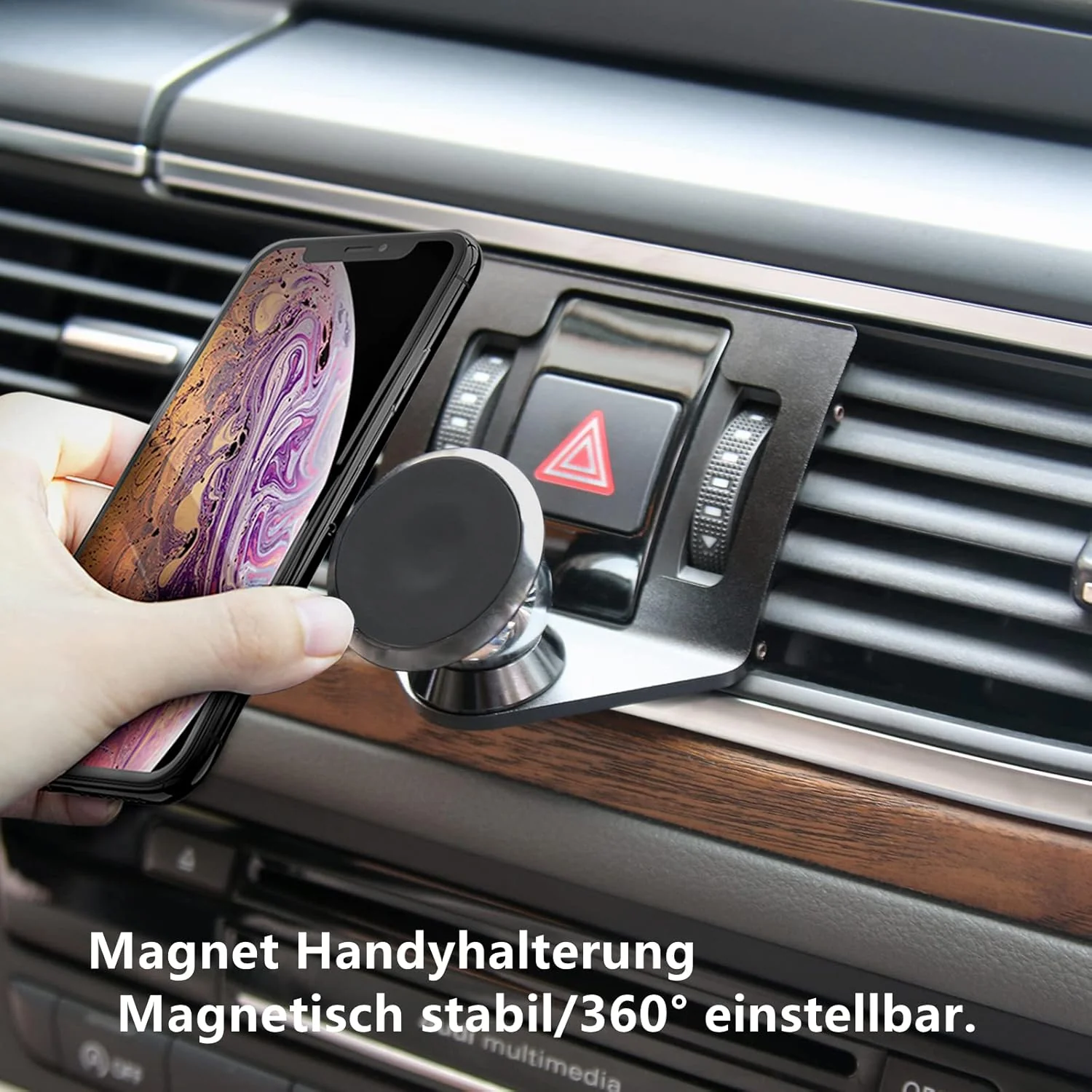 Magnet Handyhalterung kompatibel Audi A6 C7 mit Audi A7 C7 Sportback geeignet für Smartphone und GPS - Image 2