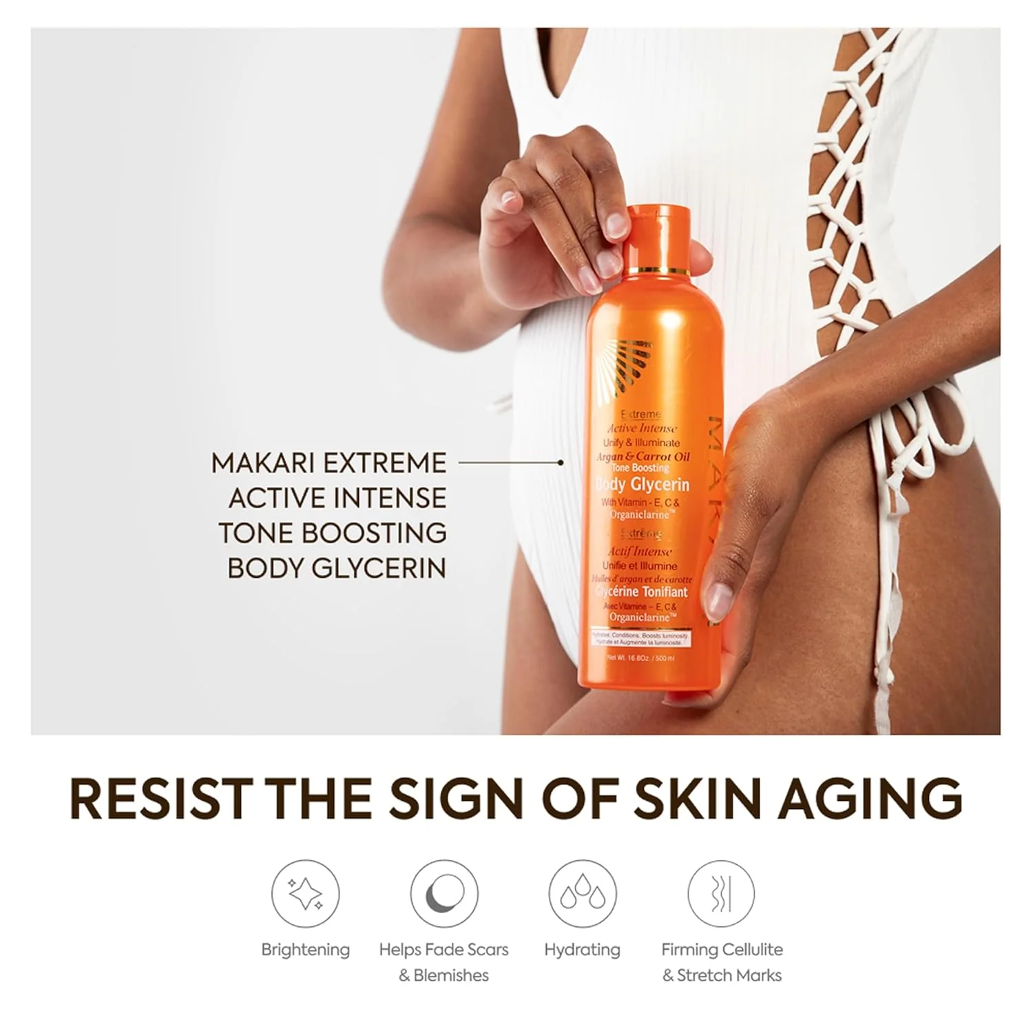 Makari Extreme Karotten & Argan Öl mit Glycerin zur Hautverschönerung 16,8oz - Feuchtigkeitscreme zu - Image 3