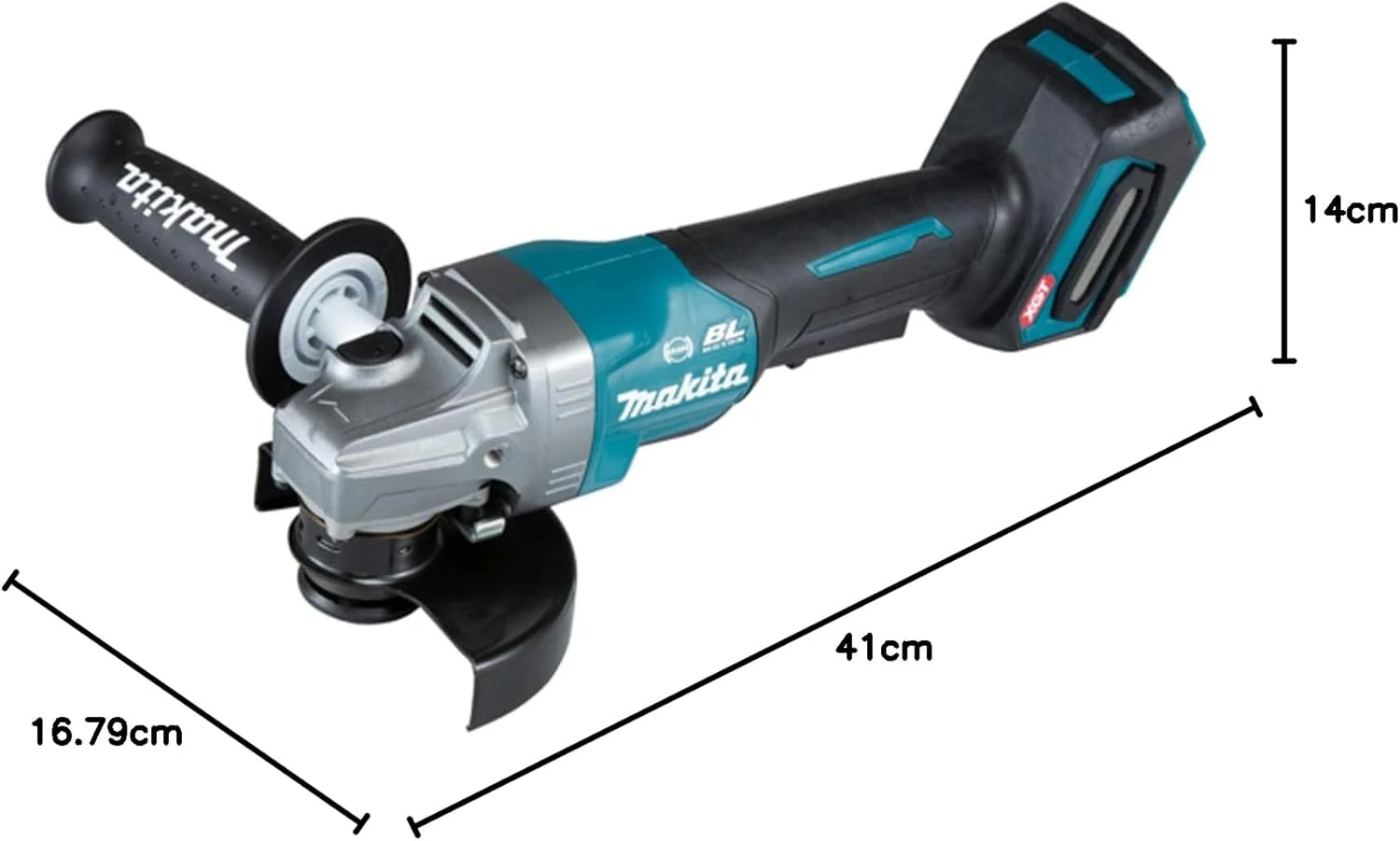 Makita GA013GZ Akku-Winkelschleifer 40V max. (ohne Akku, ohne Ladegerät), Petrol - Image 8