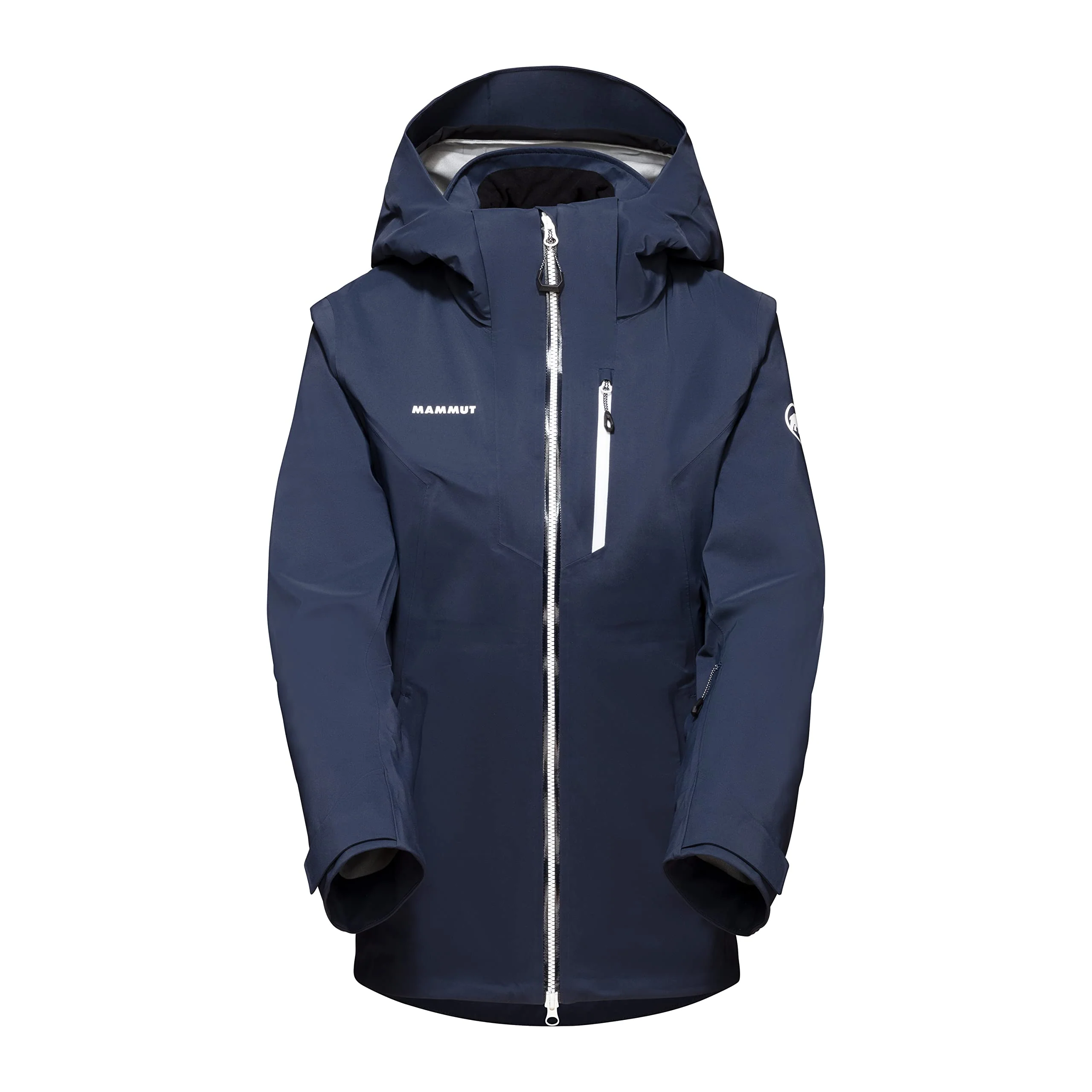Mammut Damen Stoney Hardshelljacke mit Kapuze, marine/white