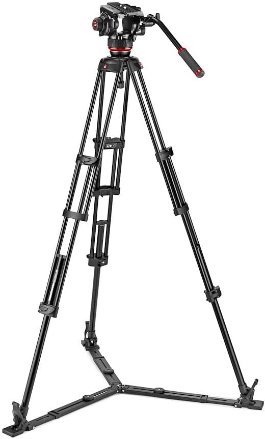 Manfrotto 504X Fluid-Videokopf mit Doppelbeinstativ, Kit mit Aluminiumstativ und Videokopf, Doppelbe - Image 2