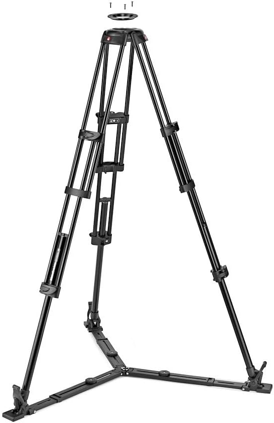 Manfrotto 504X Fluid-Videokopf mit Doppelbeinstativ, Kit mit Aluminiumstativ und Videokopf, Doppelbe - Image 3