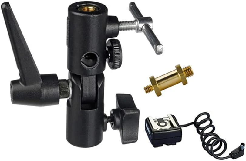 Manfrotto MA 026 Lite-Tite Schirmhalter schwarz & Manfrotto Adapter-Zapfen (16 mm) - Image 4