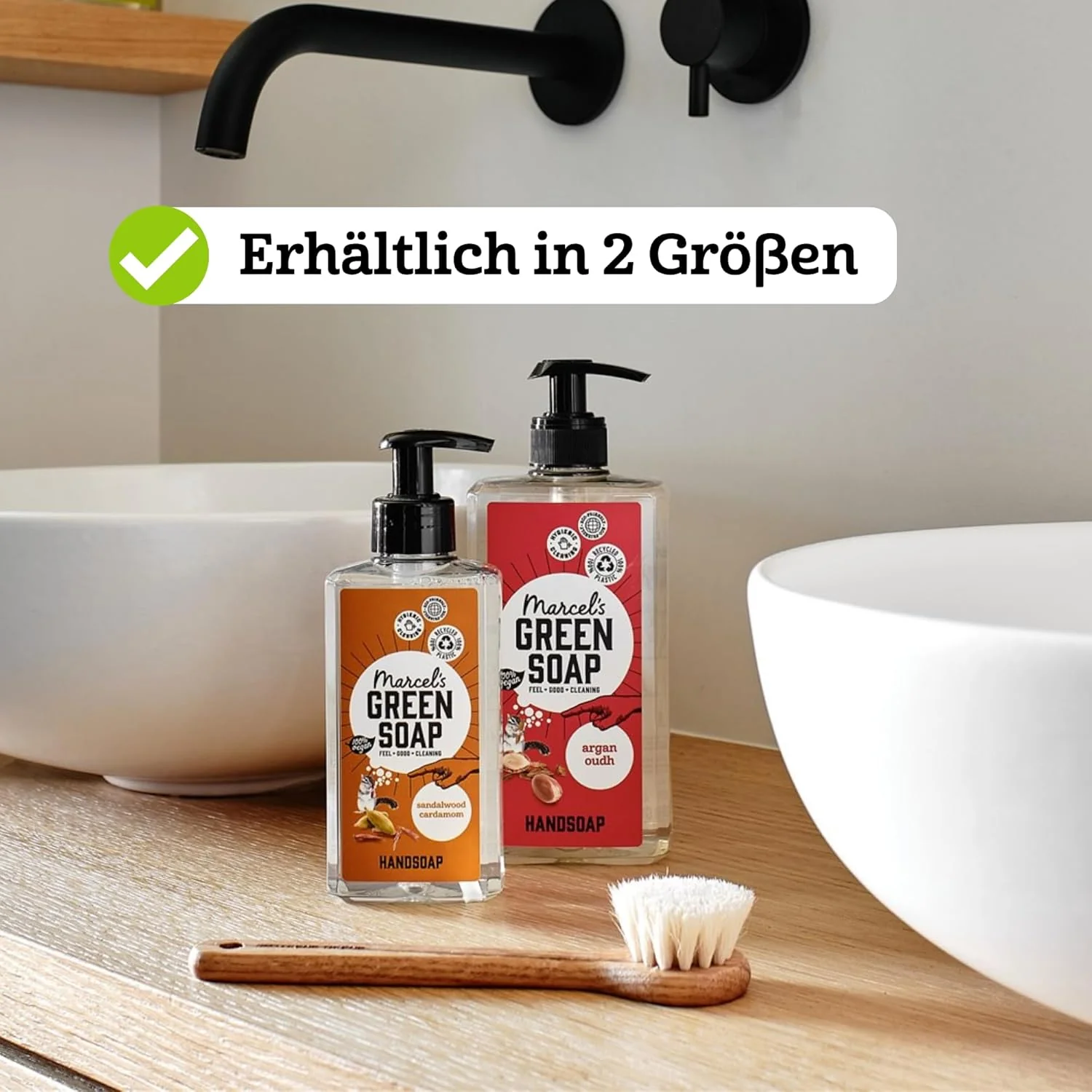 Marcel's Green Soap - Handseife Argan & Oudh - Flüssigseife Spender - 100% Umweltfreundlich - 100% V - Image 7