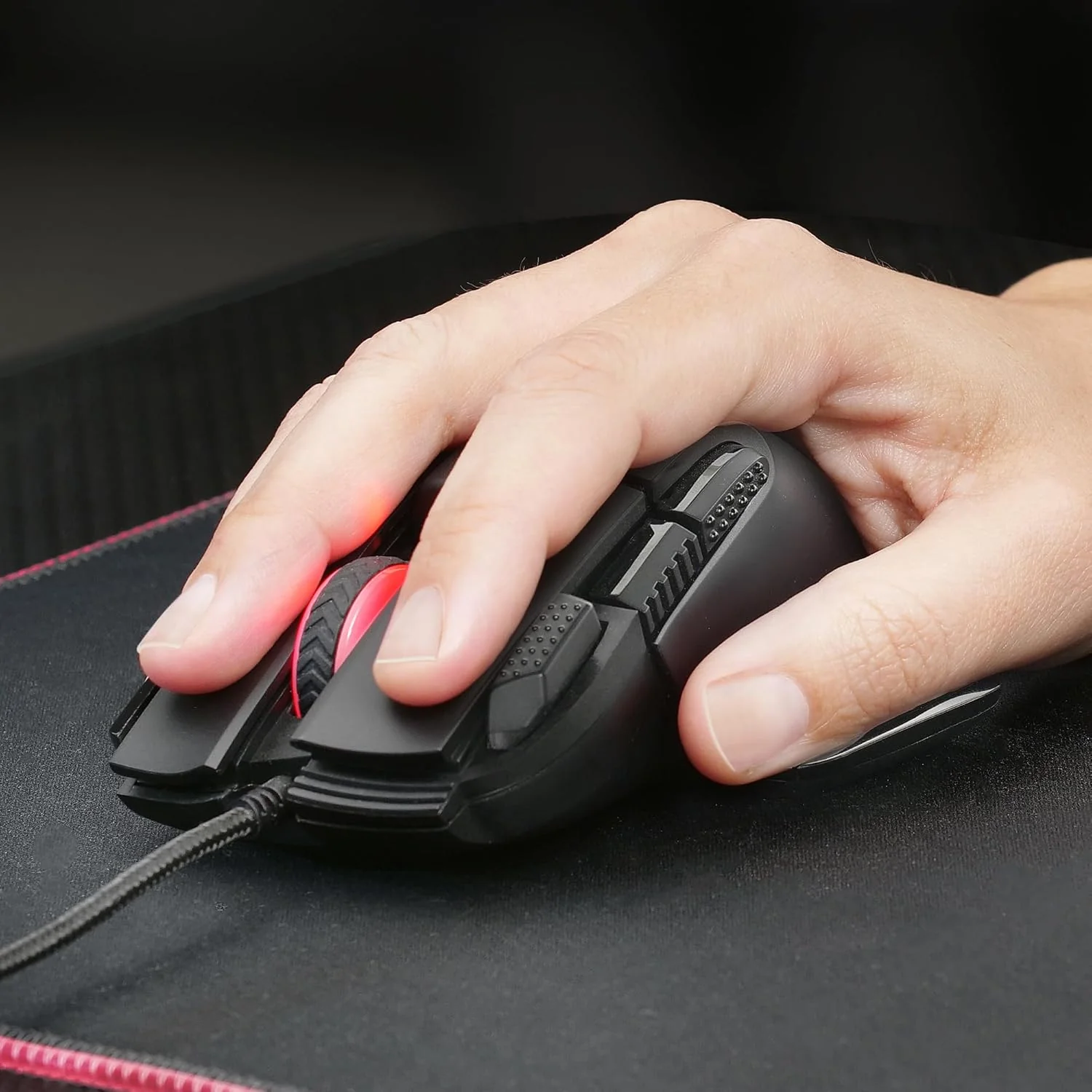 Mars Gaming MMXT, RGB-Gaming-Maus, Ergonomisches Design mit Daumenauflage, 12800DPI Optischer Sensor - Image 7