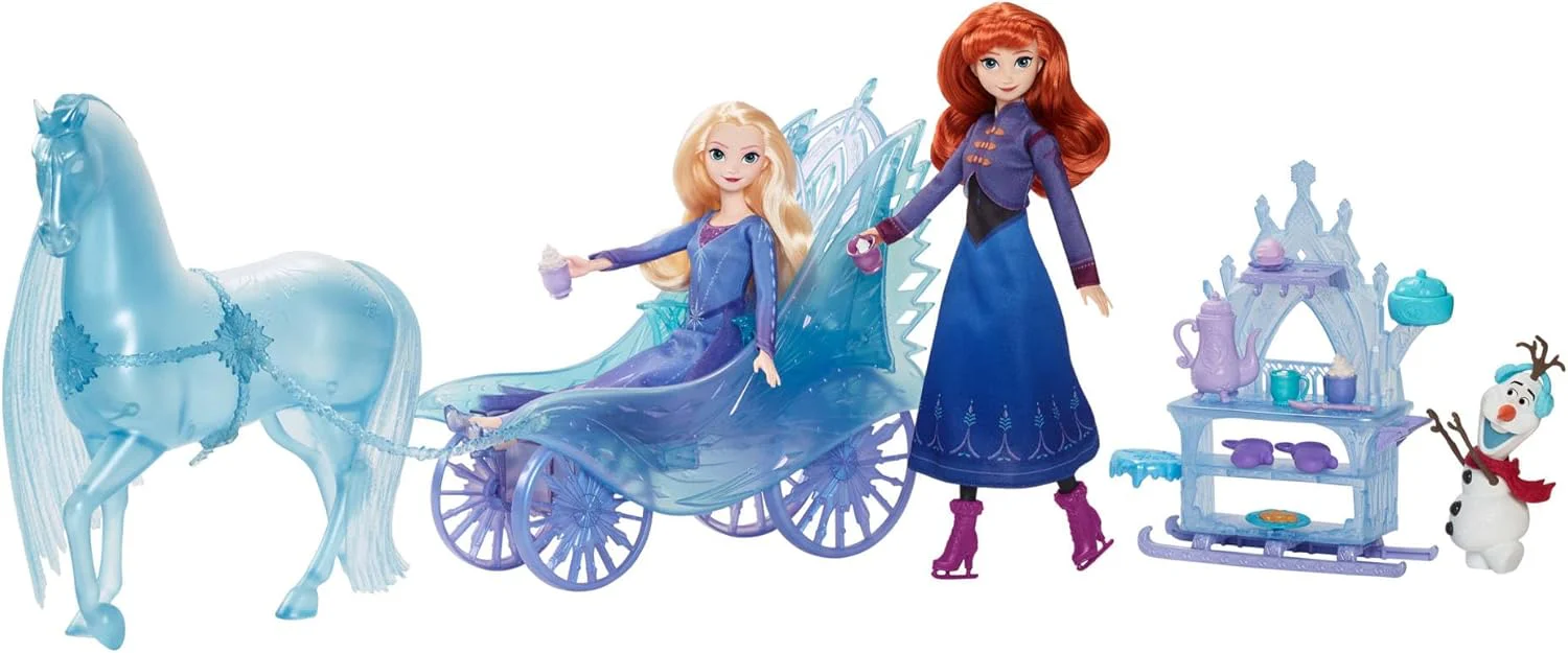 Mattel JBG56 Puppen, ELSA und Nokk Abenteuer-Kutsche, Einheitsgrösse, Elsa und Nokk Abenteuer-kutsch - Image 5