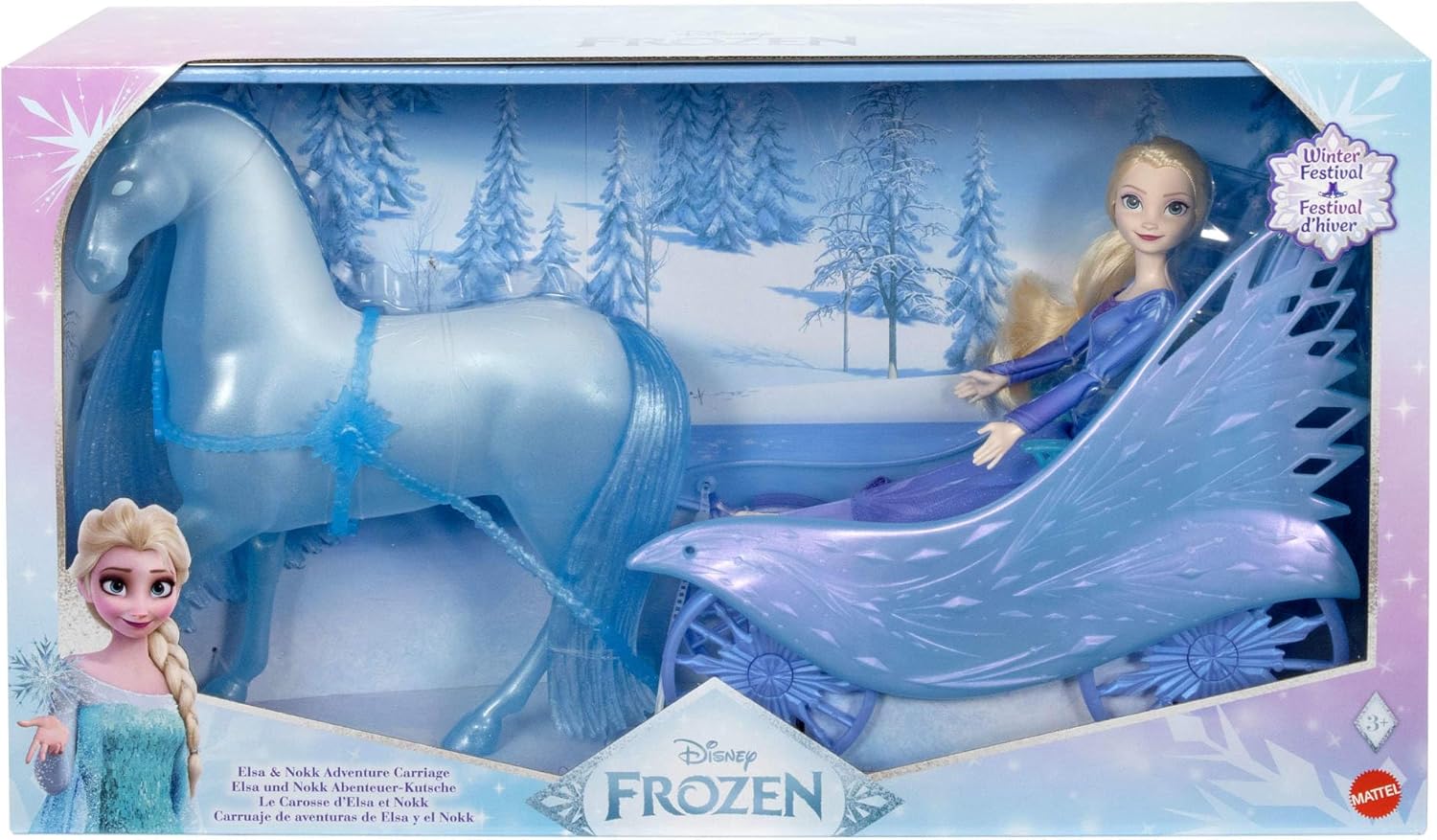 Mattel JBG56 Puppen, ELSA und Nokk Abenteuer-Kutsche, Einheitsgrösse, Elsa und Nokk Abenteuer-kutsch - Image 6