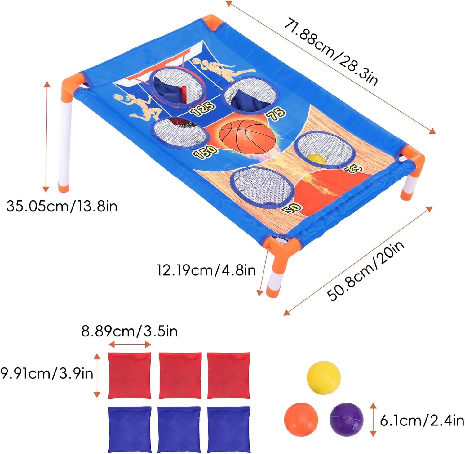 Matybobe Sitzsack-Wurfspielset für Im Innen- und Aussenbereich, für Reisen mit Kindern, Corn Hole-Sp - Image 8