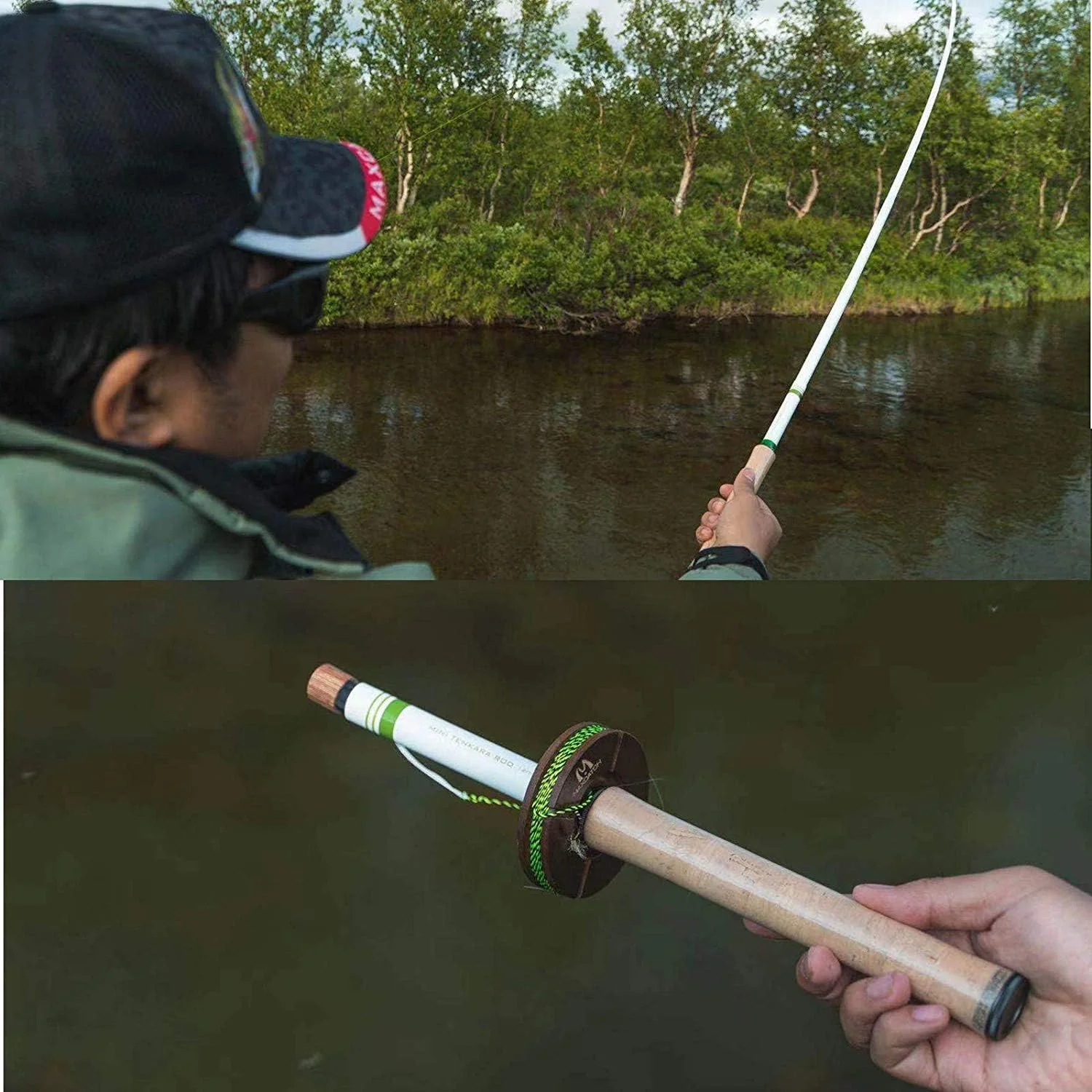 MAXIMUMCATCH Mini Tenkara Ruten 285/360CM Teleskopierbare Carbon Tenkara Rute 6:4/7:3Aktion, 360cm - Image 7