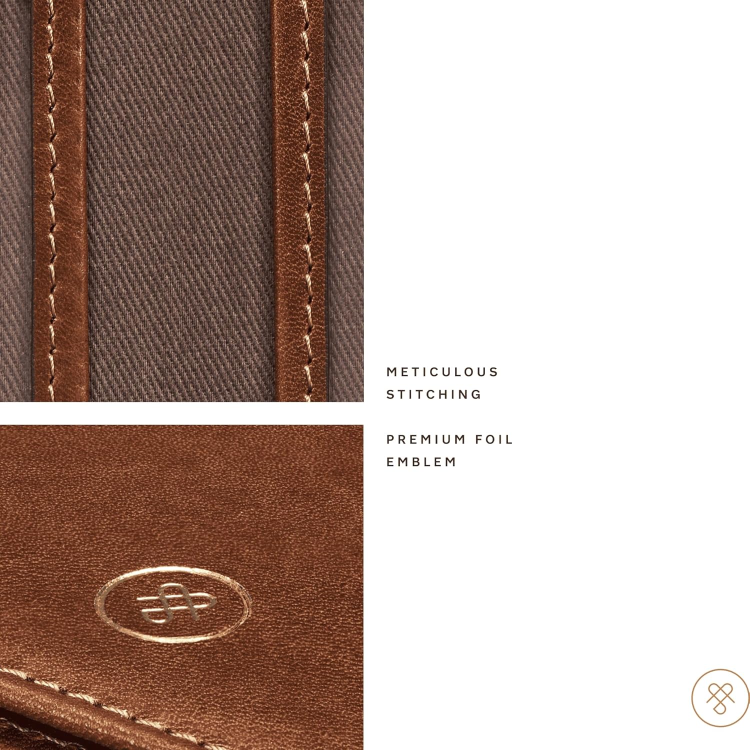 Maxwell Scott - Personalisierte Luxuriöses Leder-Reise-Kartenhalter für Männer mit Ausweisfach - Han - Image 7