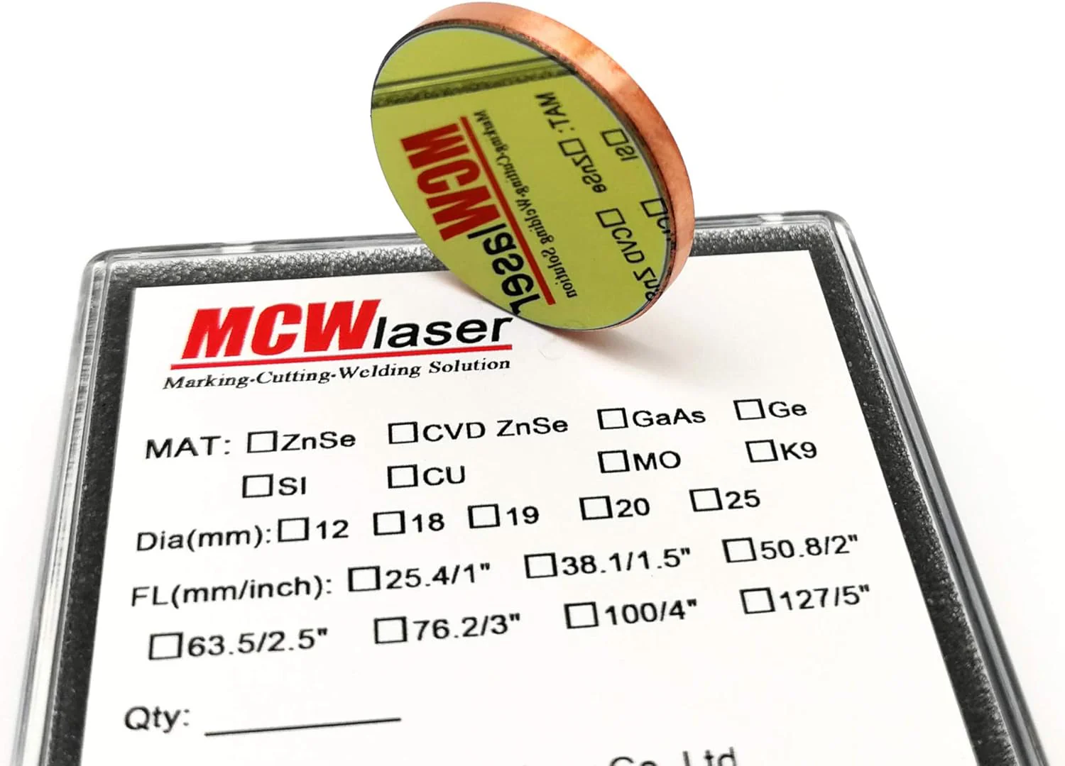 MCWlaser Cu Kupfer CO2 Laser Spiegel Reflexions Mirrors 1 STÜCKE Durchmesser: 20mm für 10,6um High P - Image 2