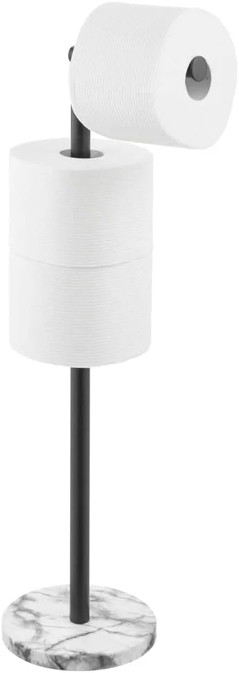 mDesign Toilettenpapierhalter frei stehend – moderner Papierrollenhalter für Badezimmer & Gäste-WC – - Image 6