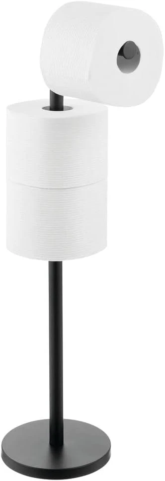 mDesign Toilettenpapierhalter frei stehend – moderner Papierrollenhalter für Badezimmer & Gäste-WC – - Image 6