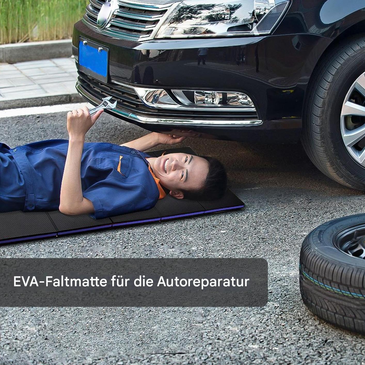 Mechaniker Matte,Klappbare Dicke Eva Handwerker Kniematte | Multifunktionales Autowerkzeug Für Werks - Image 2