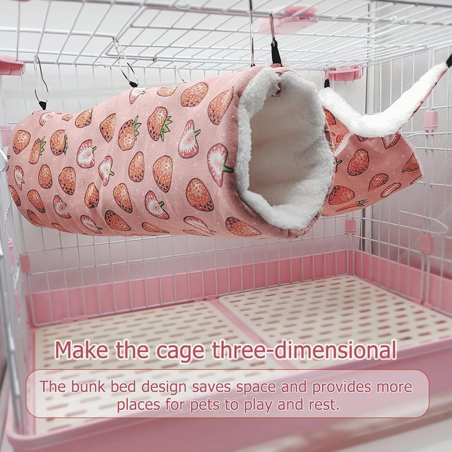 Meerschweinchen Hängematte, Hamster Tunnel, Meerschweinchen zubehoer, Meerschweinchenspielzeug, Haus - Image 4