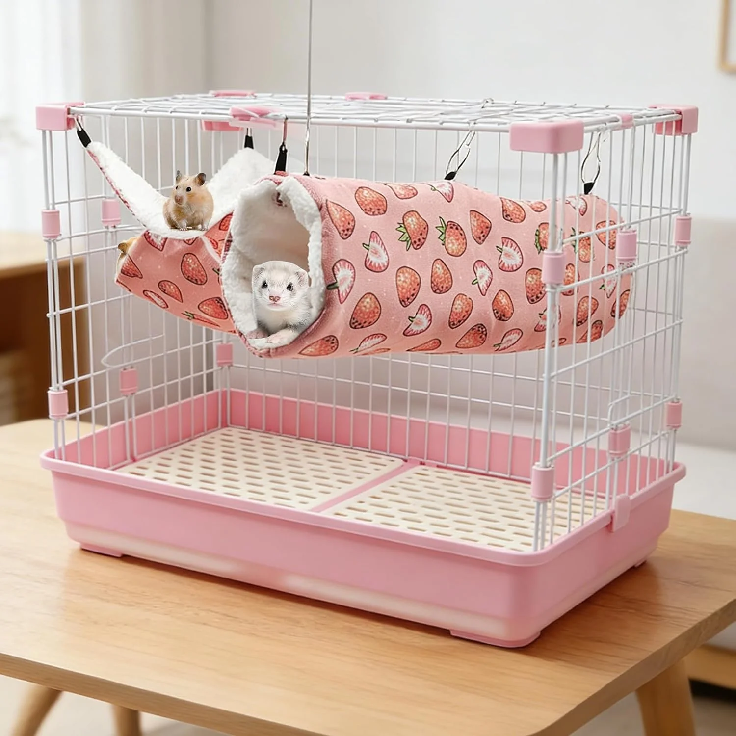Meerschweinchen Hängematte, Hamster Tunnel, Meerschweinchen zubehoer, Meerschweinchenspielzeug, Haus - Image 6