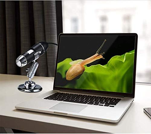 Meichoon 1600 x USB Digitales Mikroskop,Tragbare Mini-Kamera mit Flexiblem Metallständer,8 LED-Leuch - Image 3