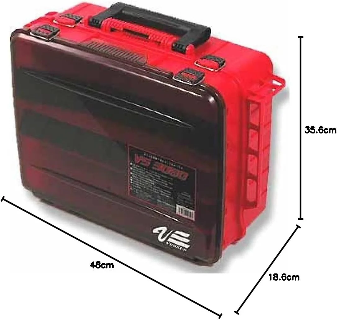 Meiho Versus Gerätekasten, Rot, 48 x 35.6 x 18.6 cm, VS308002, Rot - Image 5