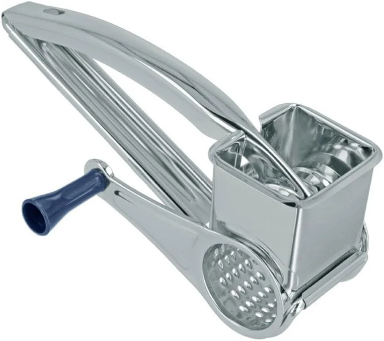 Metaltex Reibe, mit Drehgriff, Edelstahl, fein, für Nüsse/Käse/Schokolade, silberfarben - Image 2