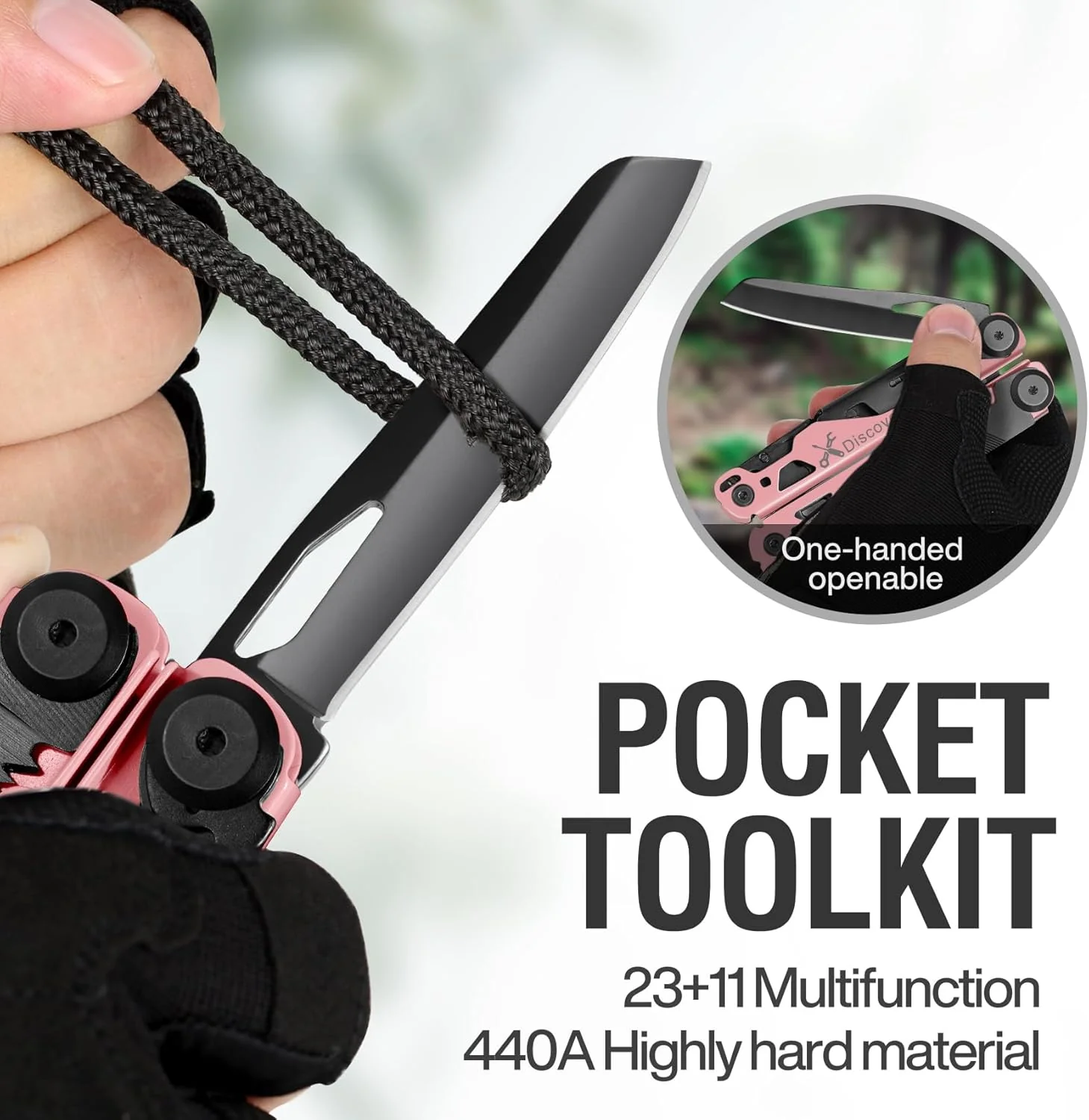MIAOKE Multitool 23 in 1 with Premium Gift Box, Screwdrivers Saw Screwdrivers Bottle Opener Pliers C - Image 3