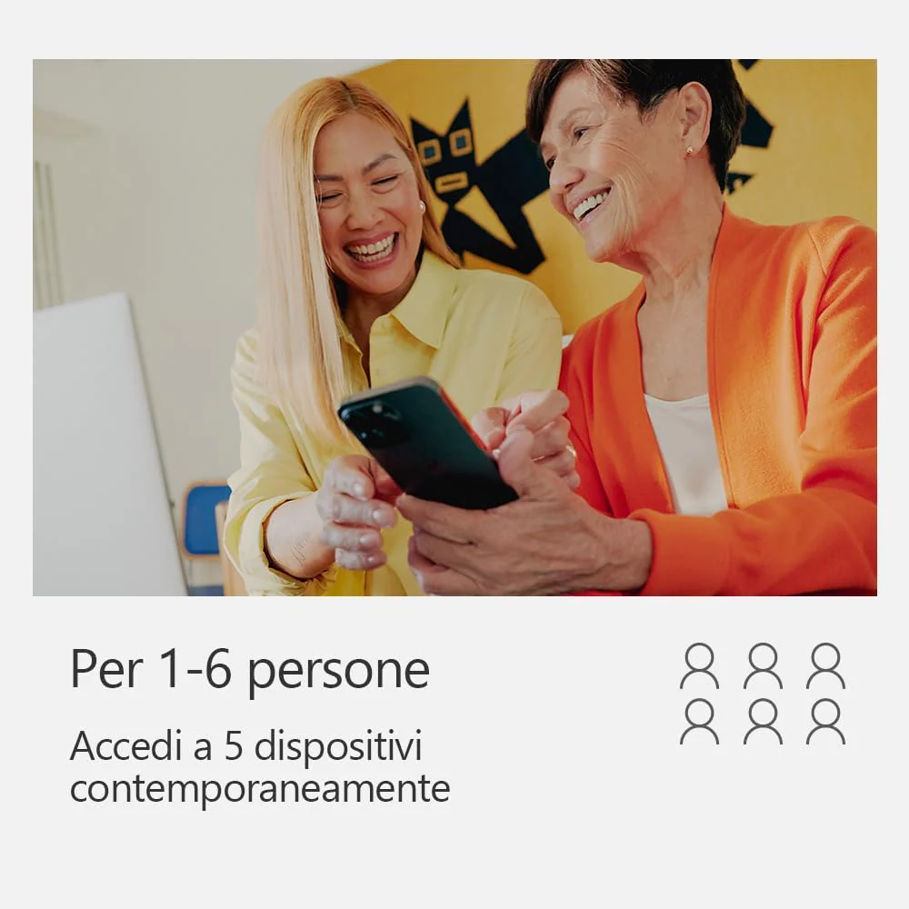 Microsoft 365 Family | 12 Monate, bis zu 6 Nutzer | Word, Excel, PowerPoint | 1TB OneDrive Cloudspei - Image 2