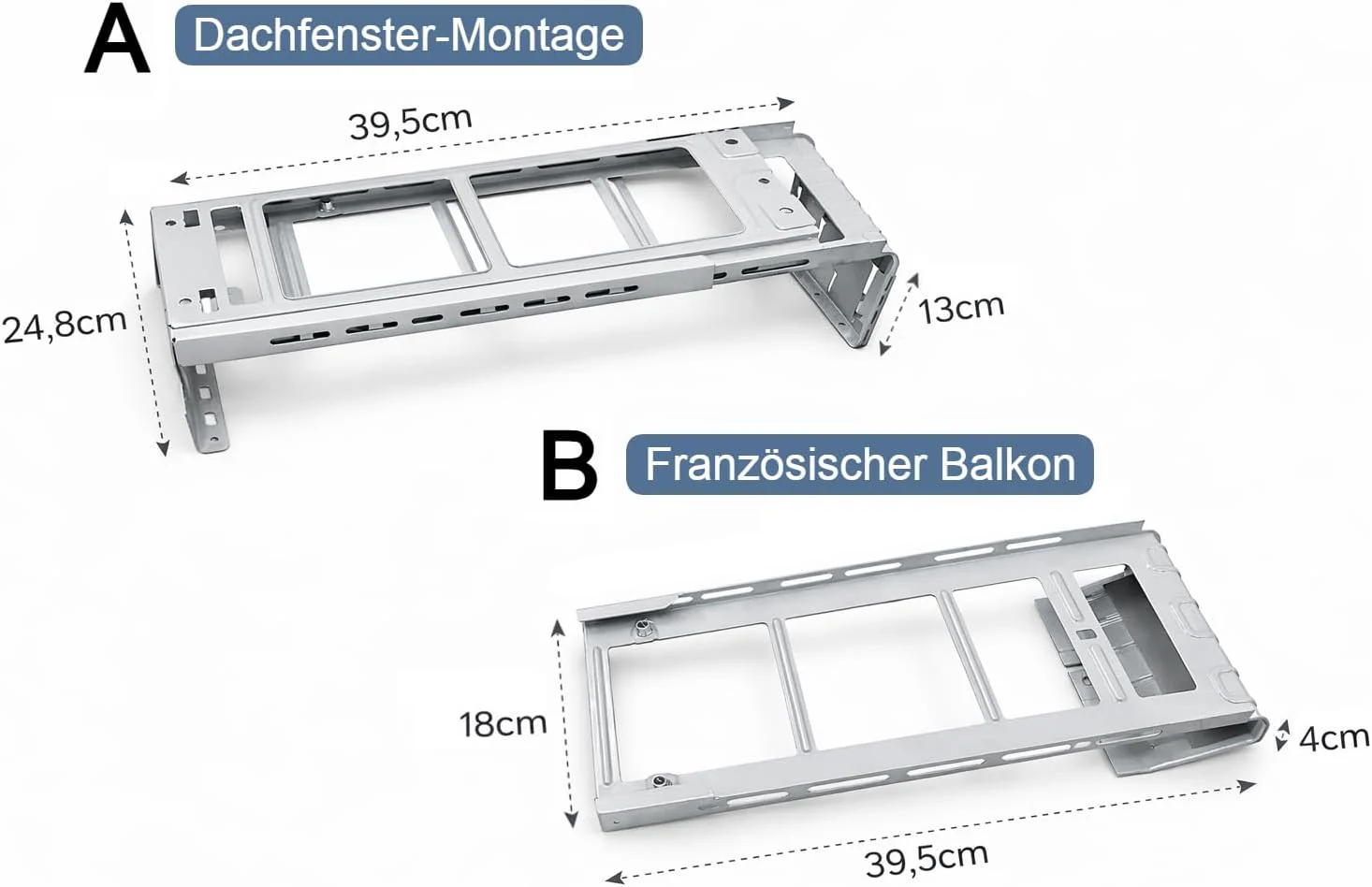 Midea Universalhalterung für die PortaSplit (Dachfenster oder französicher Balkon) - Image 5