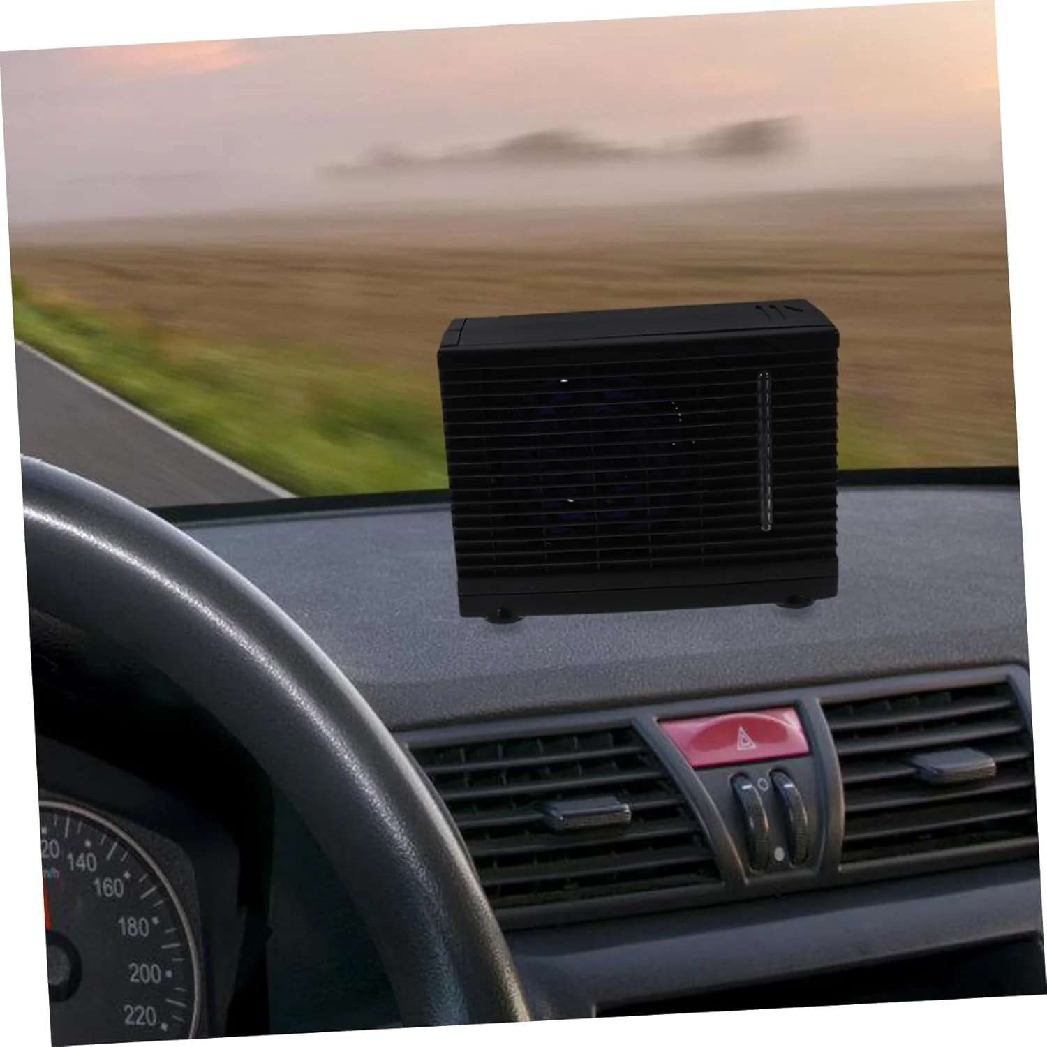 Mini Tragbare Auto Klimaanlage mit Verdunstungskühlung Leiser Auto Lüfter mit Geschwindigkeiten Inst - Image 5