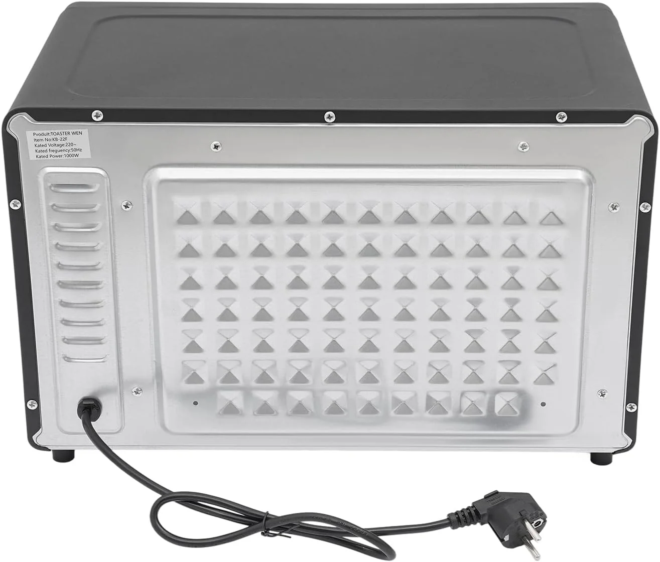 Minibackofen, 22L 1000W Elektrobackofen mit Grillpfanne & Grillrost, Mini backofen Pizzaofen mit Ein - Image 3