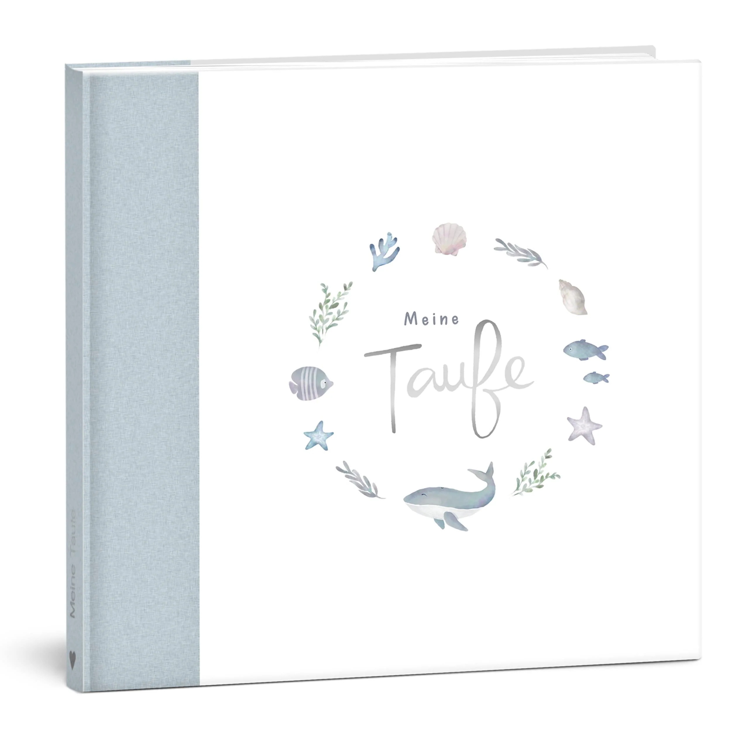 mintkind® Gästebuch Meine Taufe Wal I für Junge & Mädchen | Taufbuch, Taufgeschenk, Taufalbum, Erinn