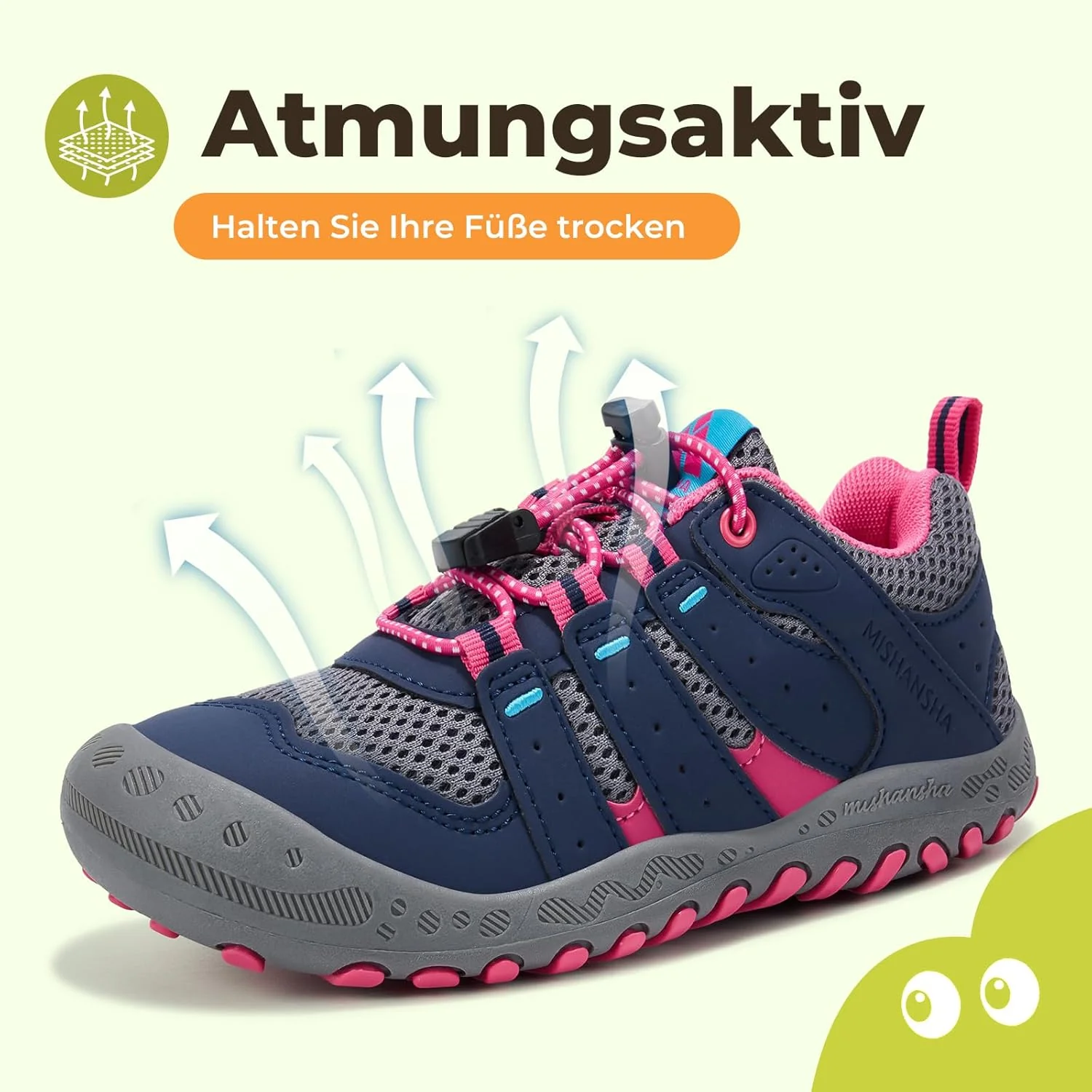 Mishansha Unisex-Kinder Turnschuhe Trekkingschuhe Mädchen Wanderschuhe Outdoor Sportschuhe 24-38 36 - Image 2