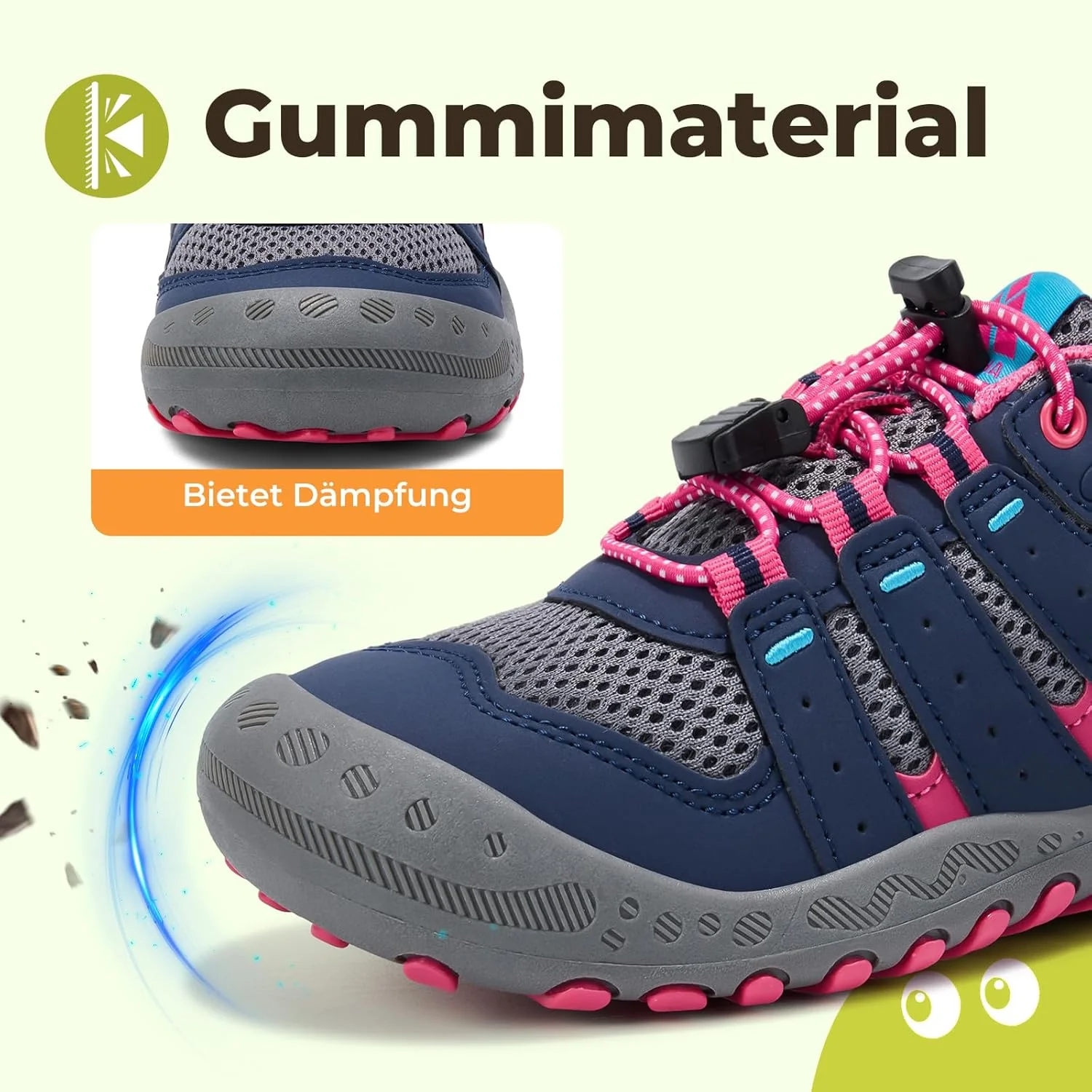 Mishansha Unisex-Kinder Turnschuhe Trekkingschuhe Mädchen Wanderschuhe Outdoor Sportschuhe 24-38 36 - Image 4