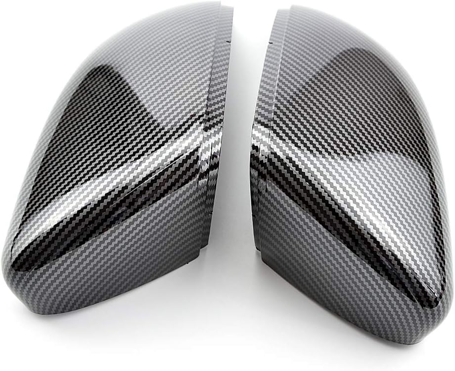 MKptopia 2 Stück Ersatzdeckel Seitenflügel Rückspiegel Abdeckung kompatibel mit VW Golf 6 VI MK6 GTI - Image 2