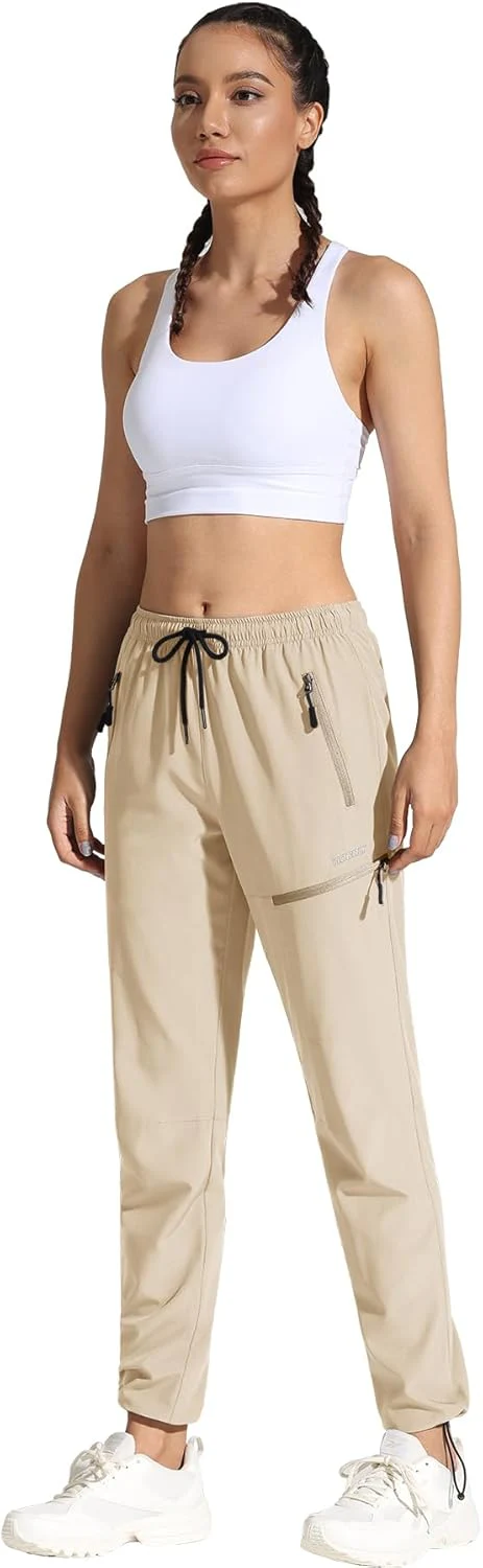 MOCOLY Damen Wanderhose Cargohose Wasserdicht Elastische Outdoorhose Cargo Jogginghose Trekkinghose - Image 4