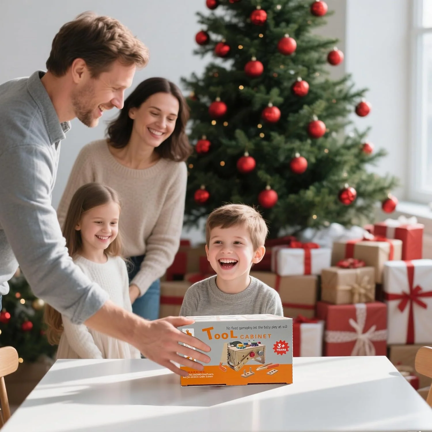 Montessori Spielzeug ab 2 3 4 5 Jahre,Holz werkzeugkoffer Kinder 29 Stück,motorikspielzeug,Hochwerti - Image 6