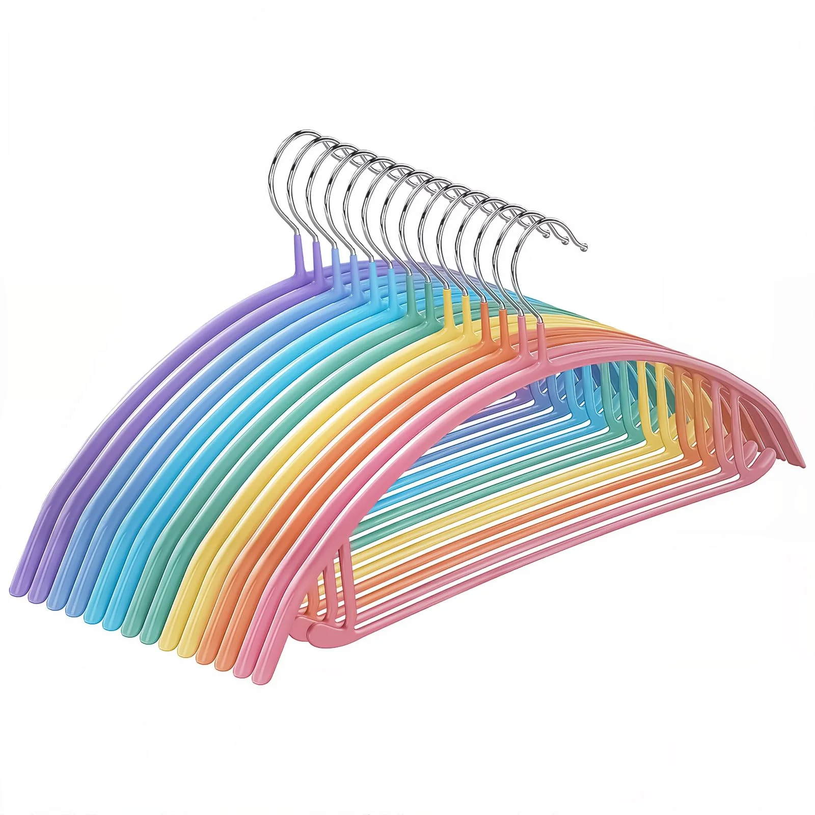 MOPUP Kleiderbügel, 14er-Pack, Pulloverbügel ohne Schulterwulst, 42 cm breite, robuste Kleiderbügel
