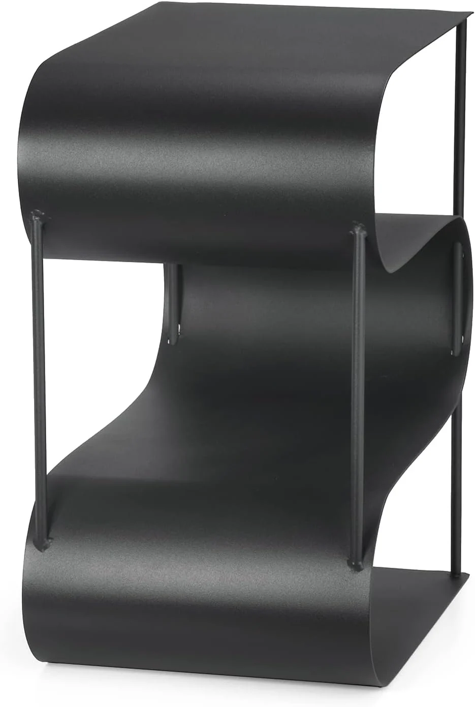 Moritz Metall Kaminholzregal Doppelte S Form Brennholzregal Feuerholzregal Stapelhilfe Holzhalter Ka - Image 6