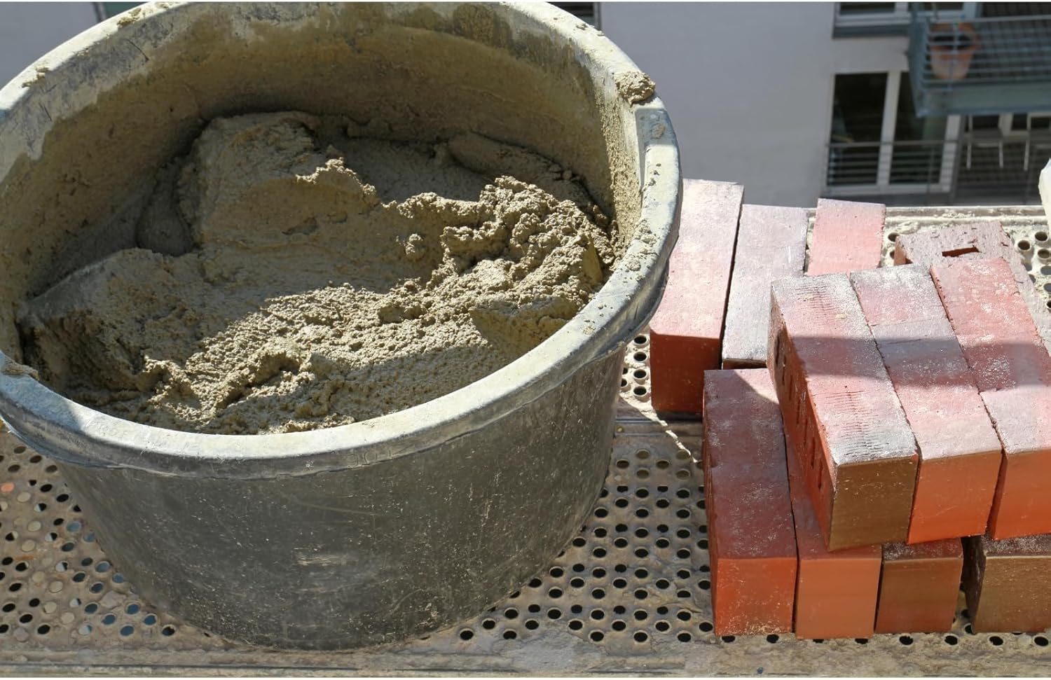 Mörtelkübel DEWEPRO® - Mörteleimer - Mörtelwanne - Baueimer - Mörtelkasten für Garten und Baustelle, - Image 6