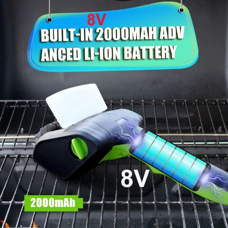 Motorisierte Grillbürste PURAMI Safe Grillen Rescue Geschenk No Shedding Bristles, 360° Rotating Cle - Image 6