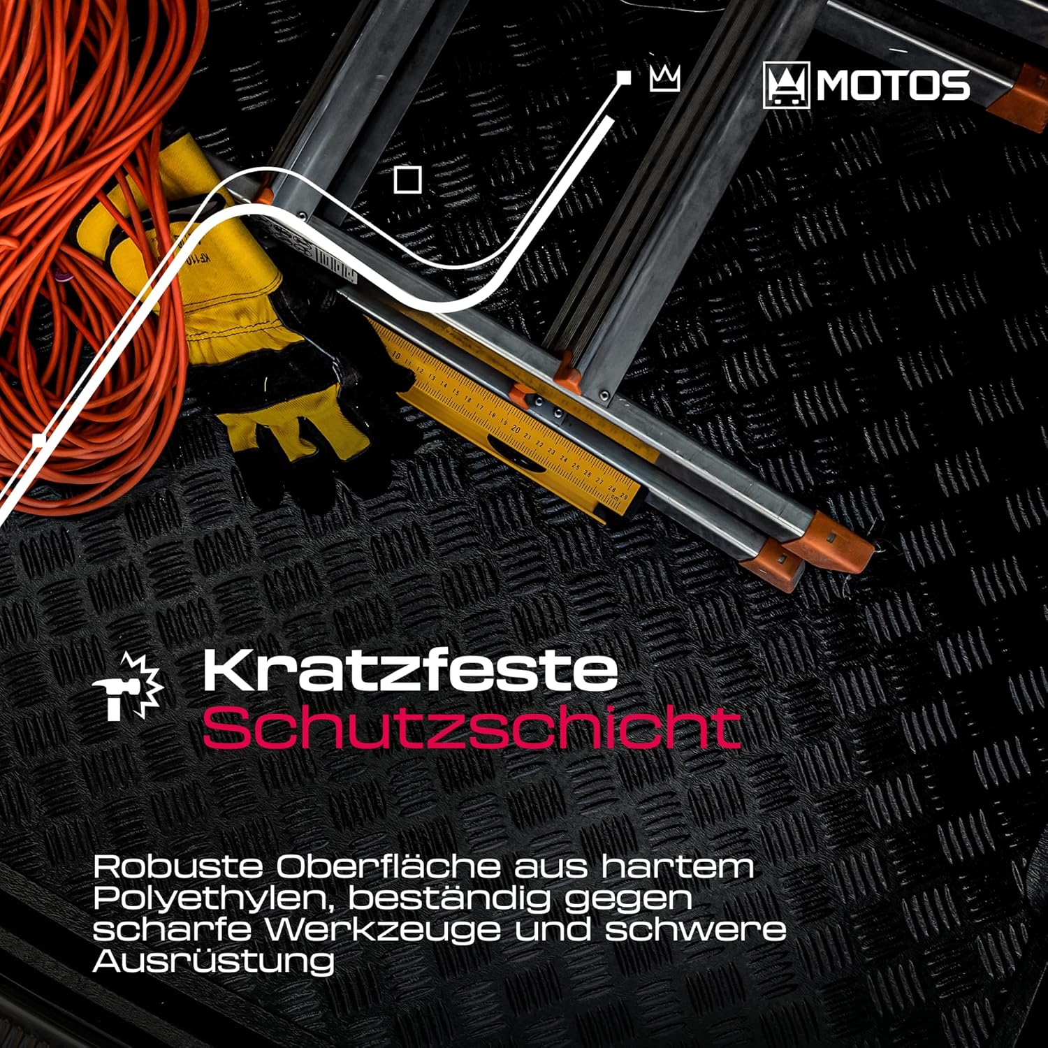 MOTOS Kofferraumwanne Kofferraummatte passt für Citroen C5 Aircross ab 2017 Kompletter Schutz für Ih - Image 3