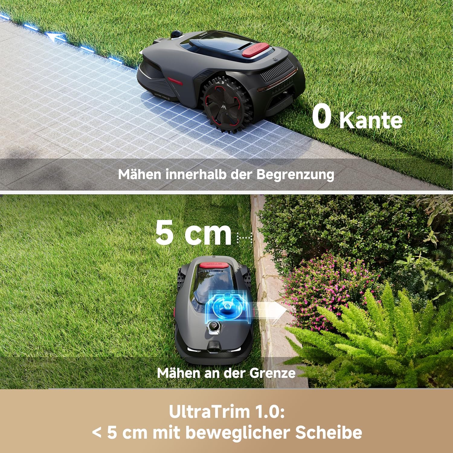 MOVA LiDAX Ultra 800 Mähroboter ohne Begrenzungskabel, Empf. 800 m², ohne RTK & automatische Kartene - Image 3
