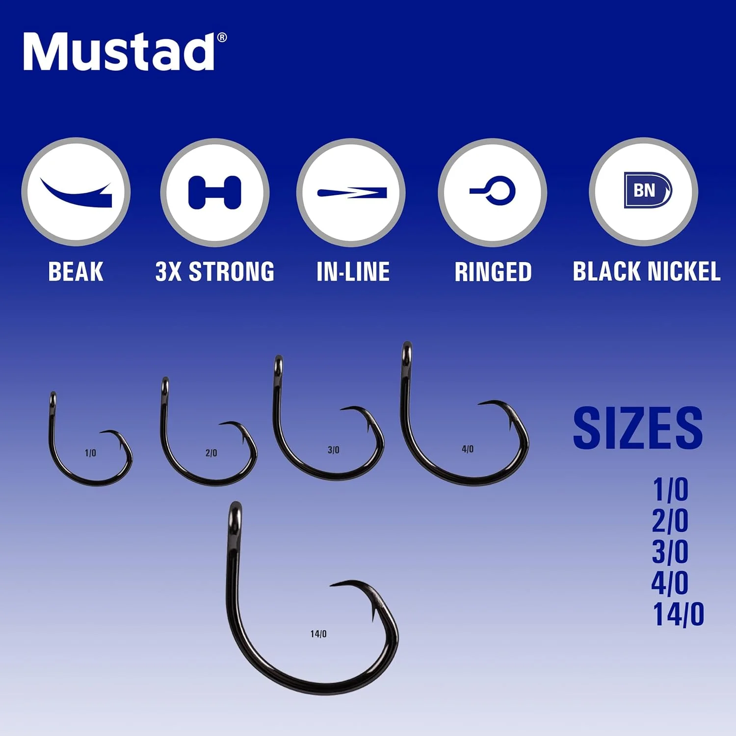 Mustad Demon Perfect Circle Hooks, in-Line - Image 6